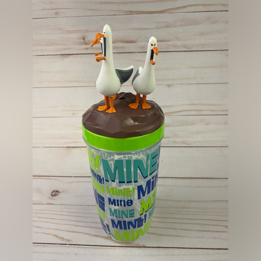 Disney Pixar Finding Nemo Seagulls Mine Mine Mine Tumbler Travel Cold Cup